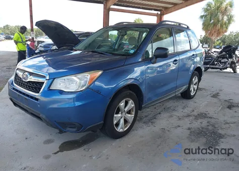 2015 Subaru Forester 2.5I z USA, uszkodzony, nr VIN JF2SJABC1FH462145